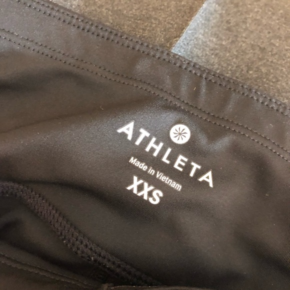 Athleta Asym Mesh Printed Leggings tight - Picture 6 of 6